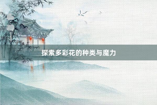 探索多彩花的种类与魔力